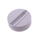 Surface mount base for single-phase LED track spotlights
