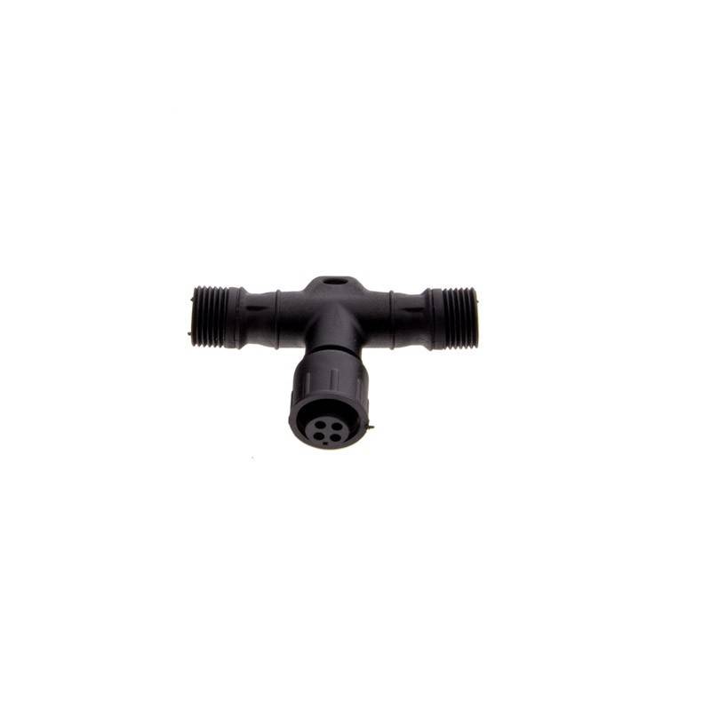 4-pin RGB watertight T-connector for LED beacons 12/24V