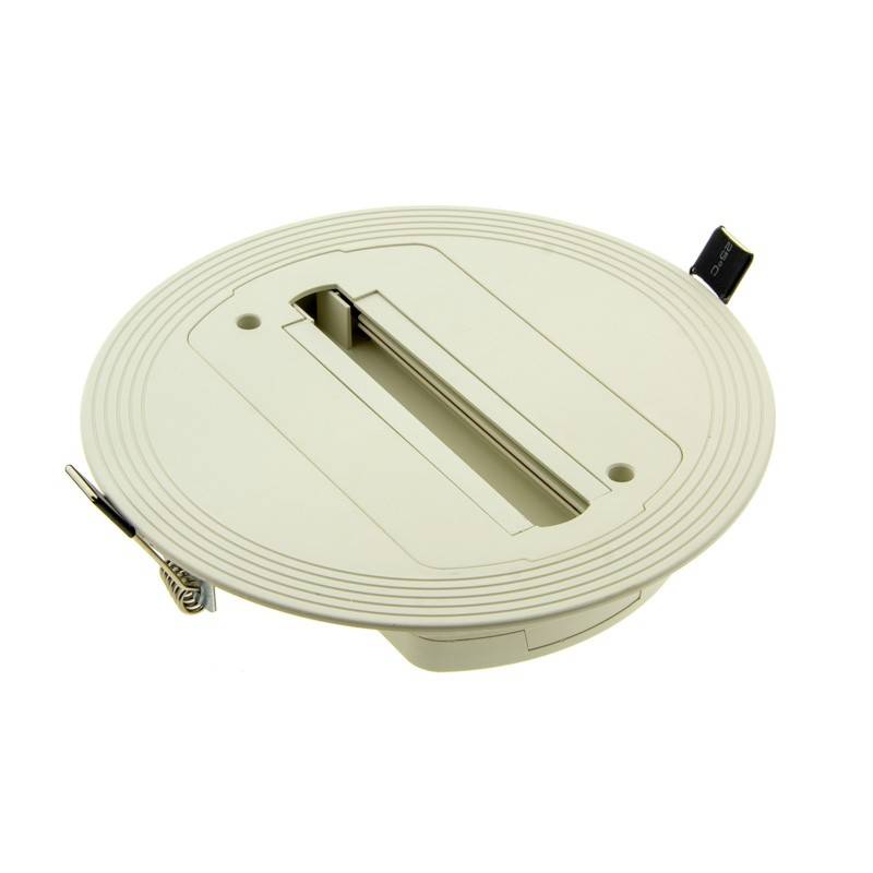 Recessed base for single-phase LED track spotlight