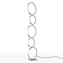Lampada da terra a LED "Natalie" in alluminio - 30W - Luce calda