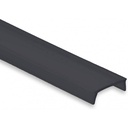 Difusor preto para perfil de 17mm (2m)