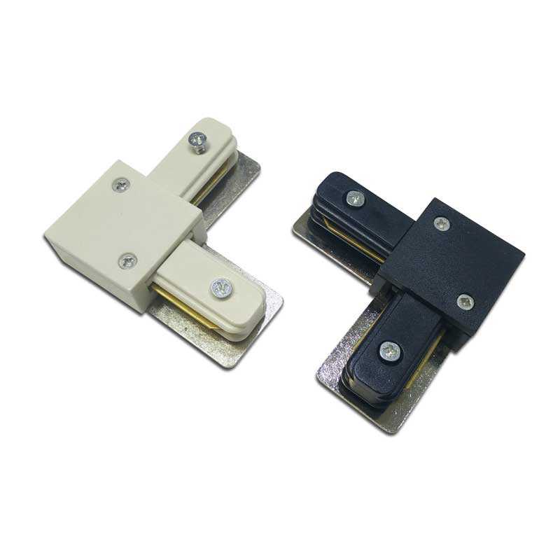 Rigid 90º corner joint for single-phase surface track
