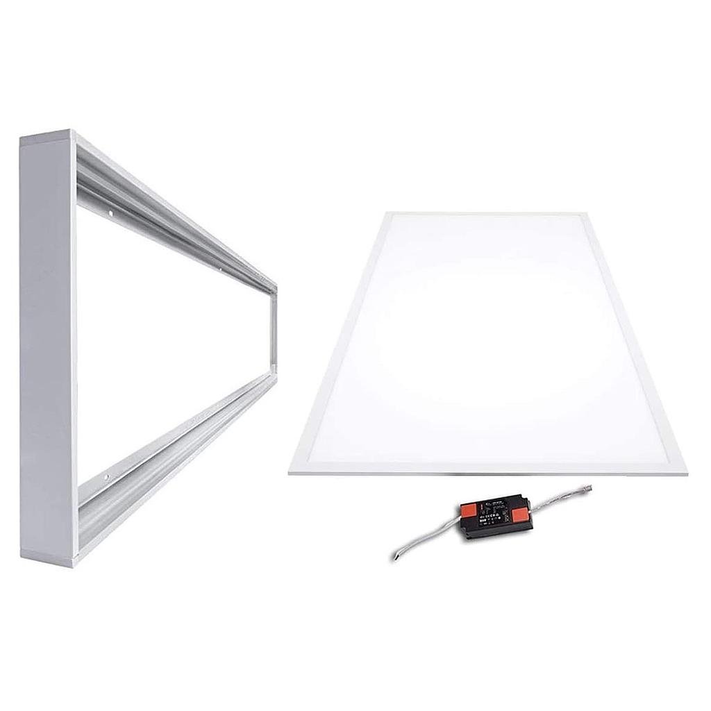 Panel LED slim na povrch 120X60cm - Driver PHILIPS - 72W - UGR19 - S montážním KITEM