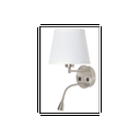 Applique "PAIR" E27 con faretto da lettura a LED da 3W