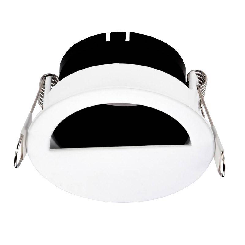 Halbkreisförmiger schwenkbarer Downlight-Ring UGR 16 mit Blendschutz