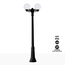 Double lampadaire LED d'extérieur FUMAGALLI "GIGI BISSO GLOBE" 2LxE27