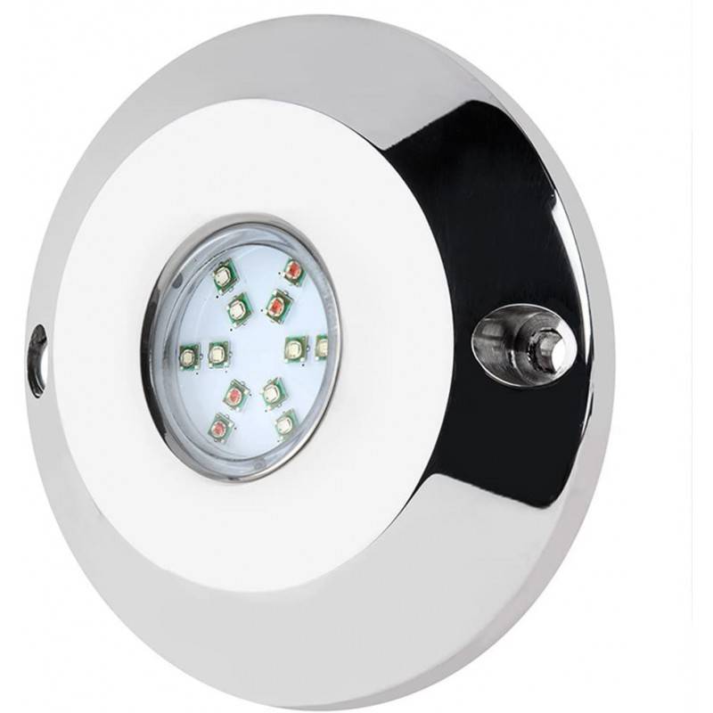 Faro LED sommerso RGB per imbarcazioni 12V - 60W - Incassato nel tappo di drenaggio