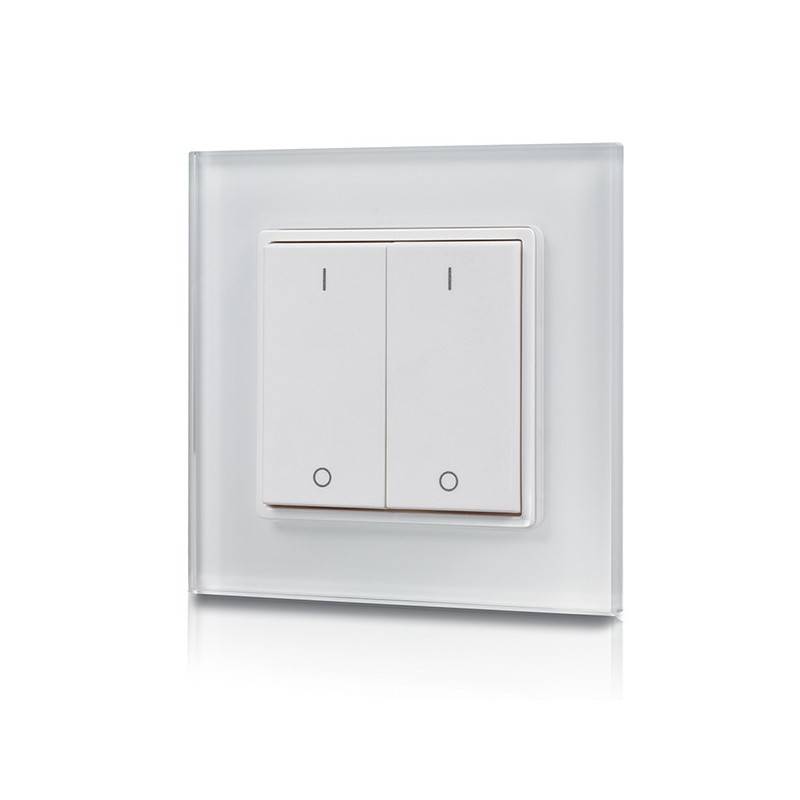 RF pushbutton mechanism Single-color dimmer switch for LED lighting 2 keys SUNRICHER - Perfect RF