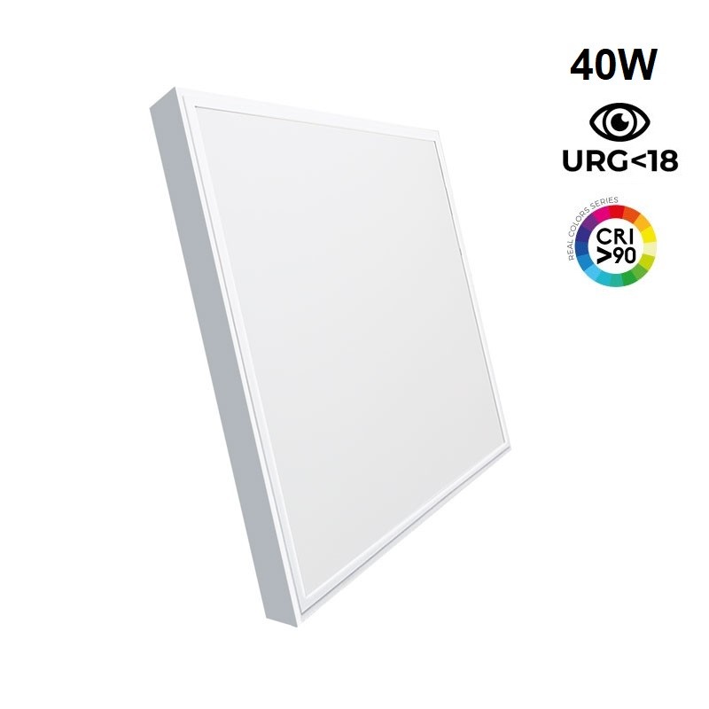 LED-Aufbaupanel Slim 60x60 cm - OSRAM Treiber - 40W - UGR18 - CRI90