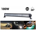 Barra LED 4x4 todoterreno - 180W - 10-40V DC - 31 Pulgadas - 12.000 lm - Ángulo 30º