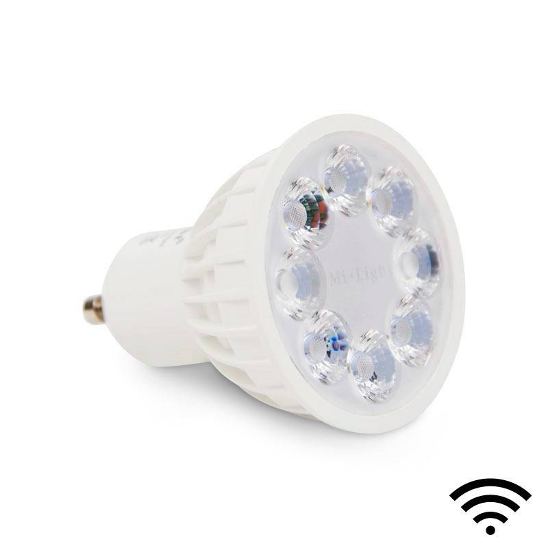 Λαμπτήρας GU10 LED RGBW+CCT - 4W - Έλεγχος RF - 240lm - Milight