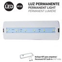 Bloc de secours permanent 3W - 250lm - 3 h d'autonomie