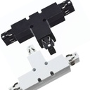 Rigid tee for surface mounted three-phase rail - LEFT