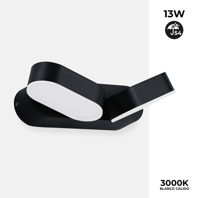 Endura 13W IP54 LED doppia lampada da parete per esterni, regolabile