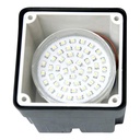 Baliza empotrable LED FUMAGALLI "LETI 100 ROUND-ST" GX53 - 3W - IP66