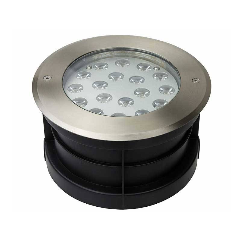 LED Ground Recessed Spotlight 18W 12V-DC IP67 Warm White 3000K
