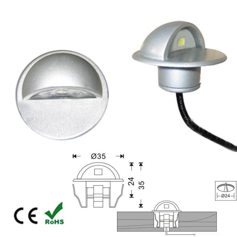 IP65  recessed LED beacon 12V-DC 0.4W