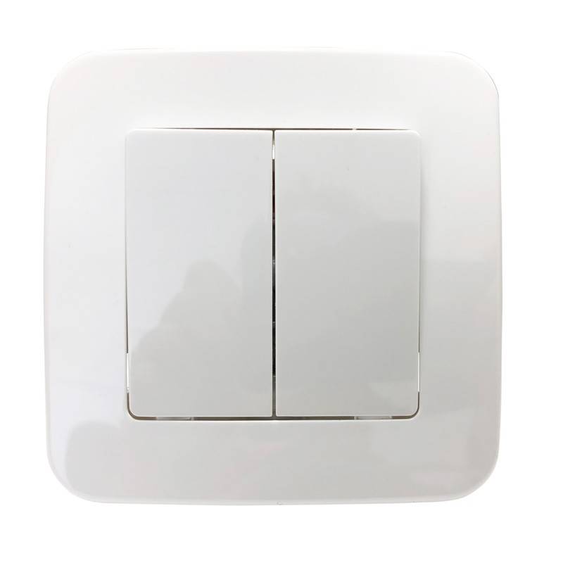 Two-piece flush-mounted switch mechanism