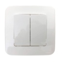 Two-piece flush-mounted switch mechanism