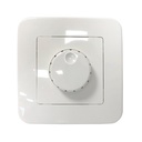200W 230V rotary regulator for recessed mounting and trim frame