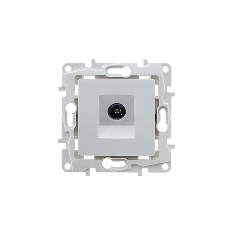 Recessed TV-R antenna socket and trim frame