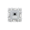 Recessed TV-R antenna socket and trim frame