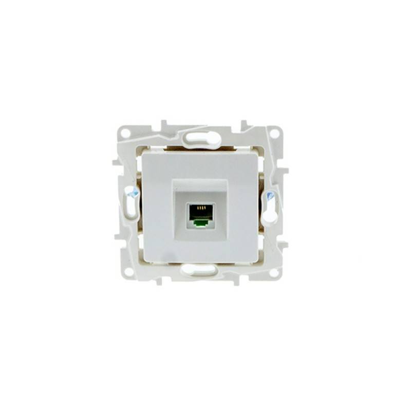 RJ11 inbouw telefooncontactdoos met decoratief frame