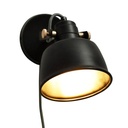 KUKKA" interior wall light with switch and socket