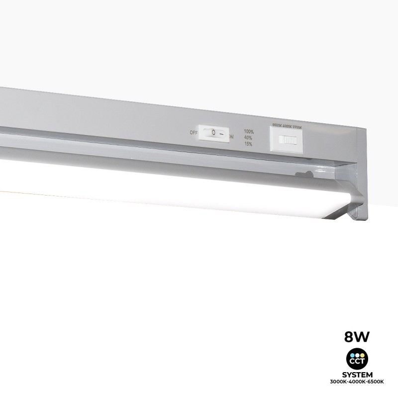 CCT inter-connectable orientable LED luminaire for under furniture 60cm 8W
