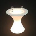RGBW ładowalna lampa stołowa LED 24W IP67 58x60cm