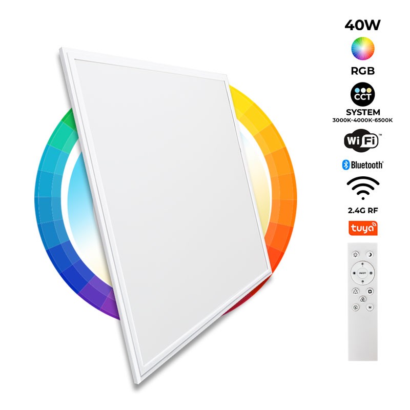 LED-Panel WLAN Smart RGB / RGBW + CCT – 60x60 cm – 40W