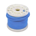 Decorative textile electric cable 2X0,75 white and blue