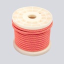 2X0,75 tijgerkleurig (roze en geel) decoratief textiel elektrisch snoer