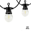 Led Garland 10m+3m with 20 bulbs in Warm White 9W