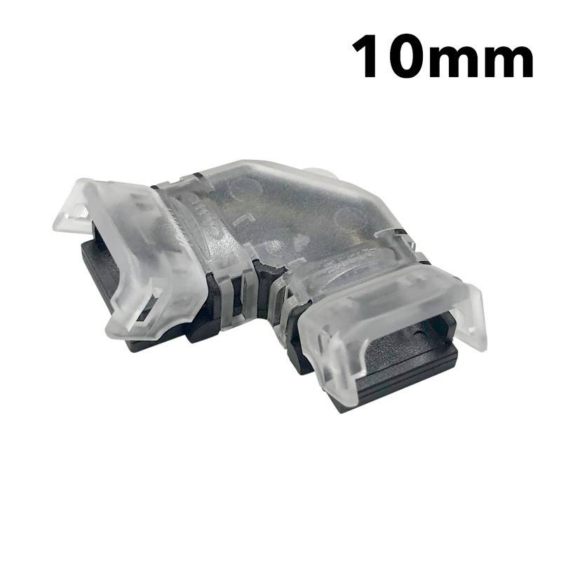 Conector esquina en "L" tira LED COB monocolor 12V / 24V- 2 pines - Tira 10mm