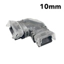 Connecteur d'angle en "L" à ruban LED COB monochrome 12V / 24V - 2 broches - Ruban 10mm