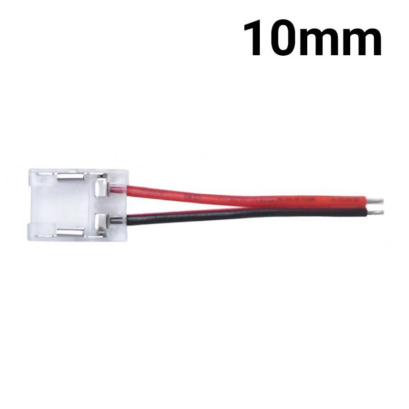 Startconnector voor profiel en monokleurige COB LED-strip - 10mm
