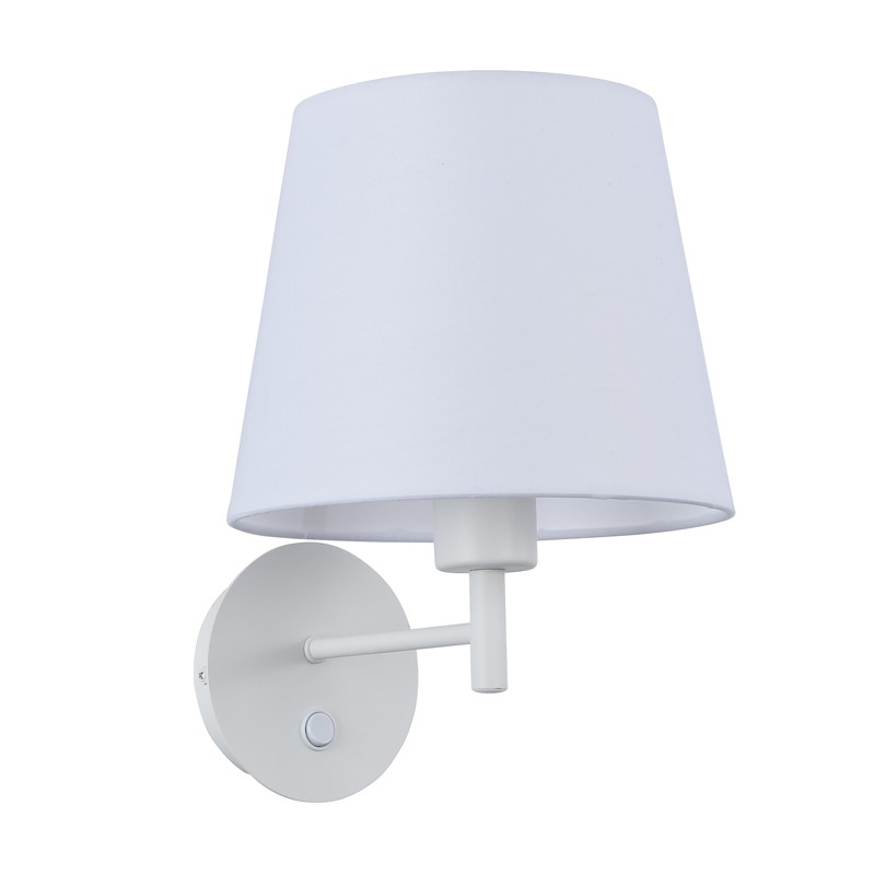 Wall light with shade and switch Classic "RIGA" - E27