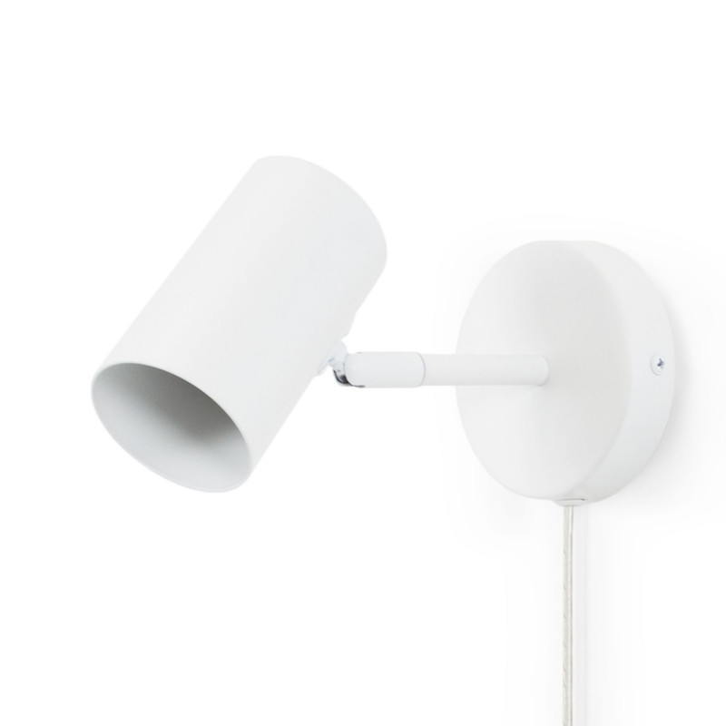Ben" adjustable interior wall light with cable and plug - E27