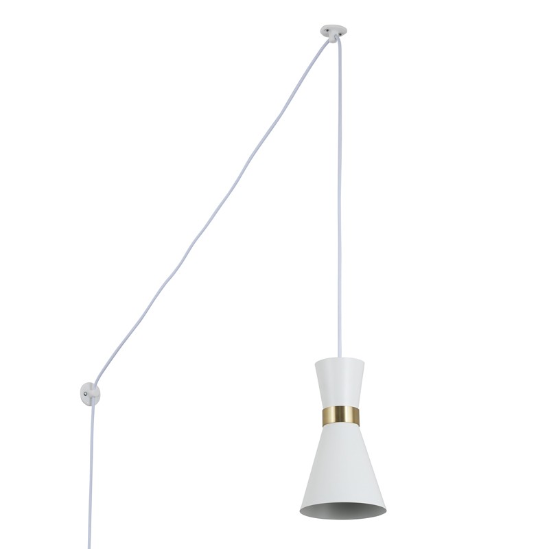 Metalowa lampa wisząca z oprawką "Mir" - E27
