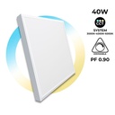 60 x 60 cm plonas LED CCT panelis - reguliuojamas su pulteliu - 40W - su montavimo komplektu