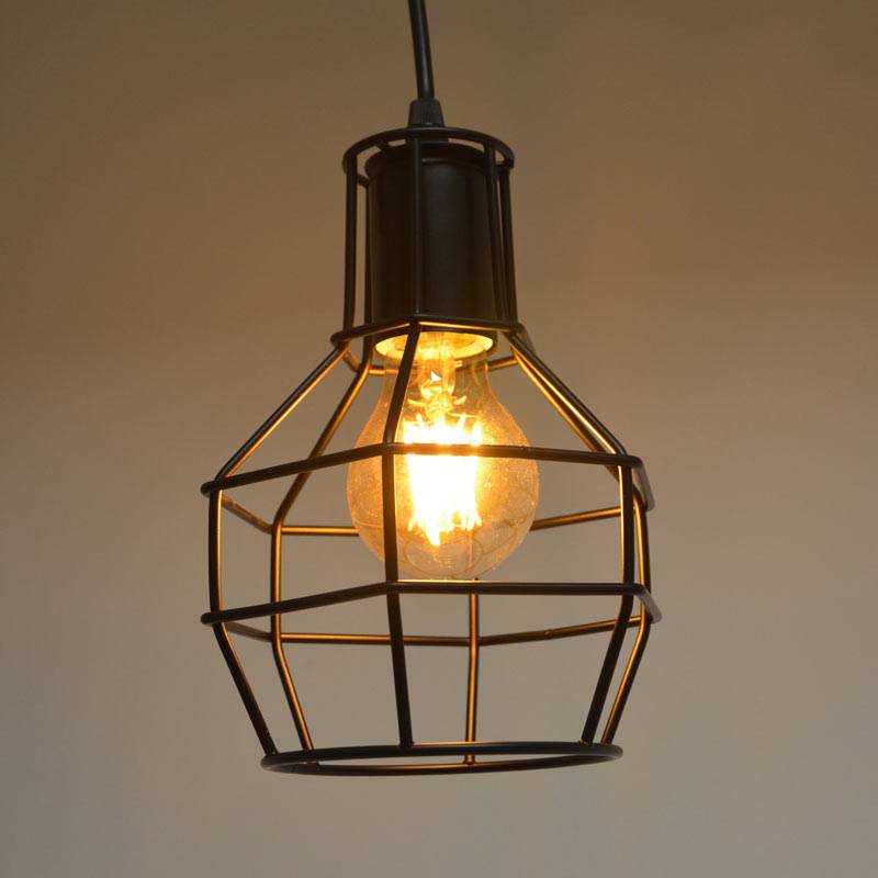 Lampe suspendue grille métallique "AZOR"