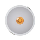 Foco LED embutido 6W "KOPPA"- Ótica 15º - Corte Ø 65mm - Baixo UGR