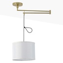 Lampa wisząca "Neck" przegubowa lampa sufitowa E27 z ramieniem obrotowym