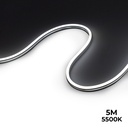 Flexibele LED neon 24V DC - 6x13mm - 5 meter - Complete set - 11W/m - IP67 - Zijwaarts buigen