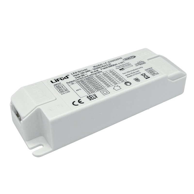 LIFUD ściemnialny sterownik DALI PUSH 9-42V 12W wieloprądowy (100-350mA) CCT2000-7000K
