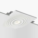 Integrovatelná omítková luminaria s efektem vlny trimless / integrace - 30x30cm - GU10