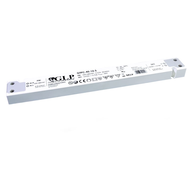 45W 12V Slim Power Supply - GLP