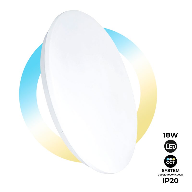 Okrągła sufitowa lampa natynkowa LED BASIC CCT - 18W - IP20