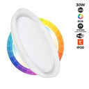 Osvětlení LED SMART RGBW a CCT stropní kruhové s WiFi připojením - 30W - IP20